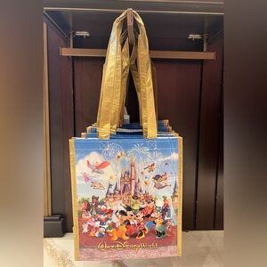 Disney Parks WDW Storybook Castle Mickey & Friends Small Reusable Tote Bag NEW